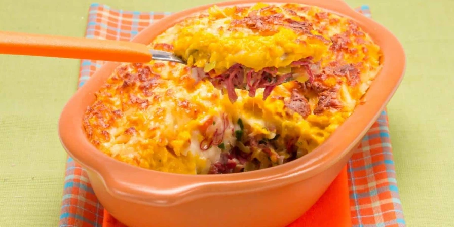 Escondidinho de abóbora com carne moída