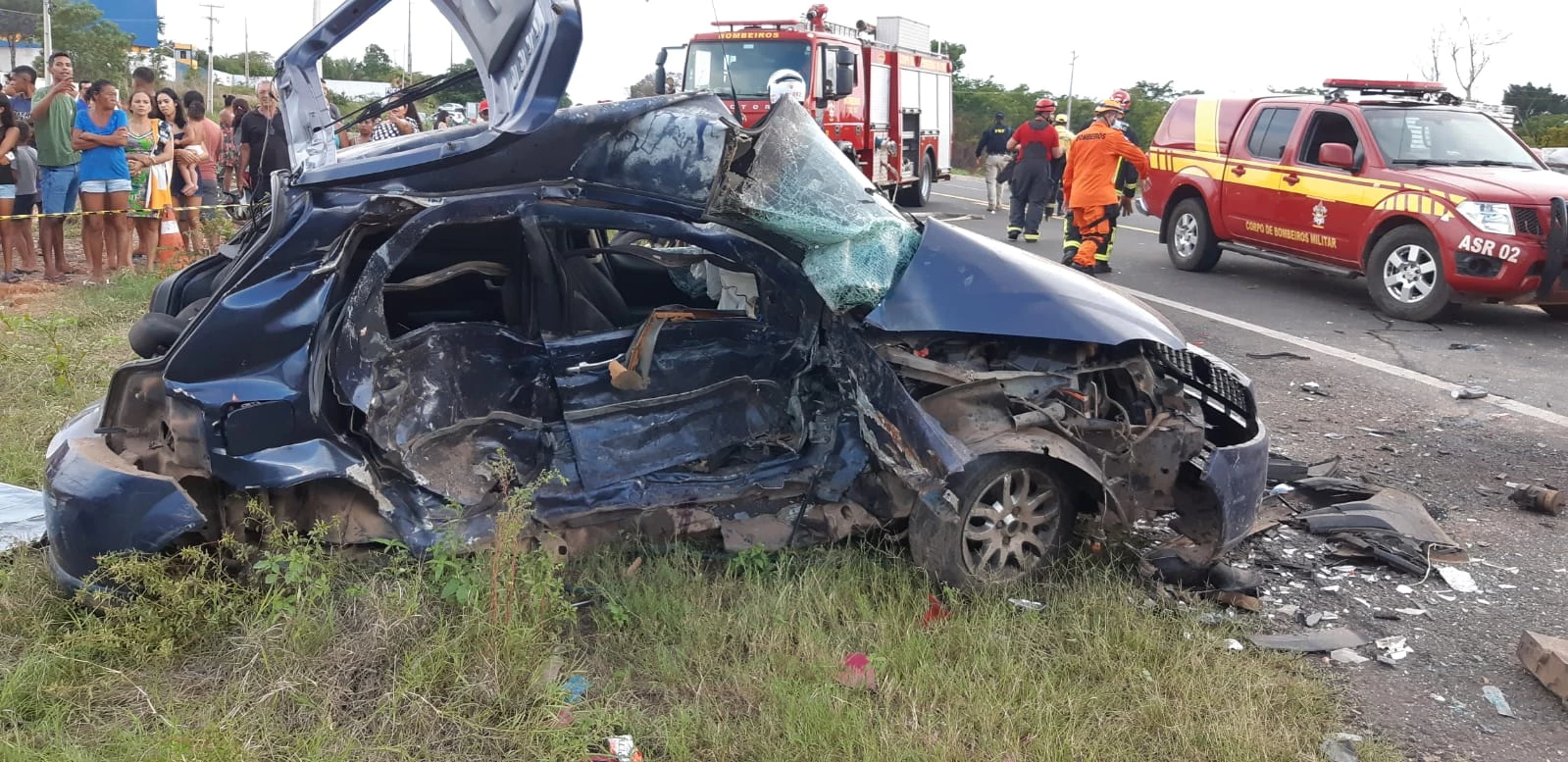 Veículo invadiu contramão na BR-316. Foto: Divulgação/PPRF-MA.
