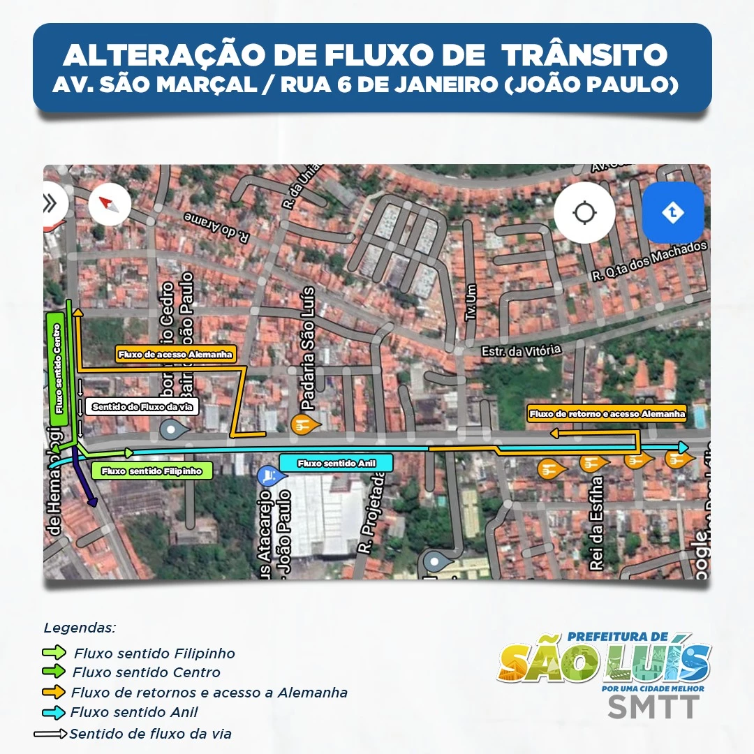 Alterações são válidas a partir deste domingo (20). (Foto: divulgação / Prefeitura de São Luís)