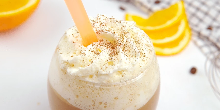 Receita de café com creme de laranja.