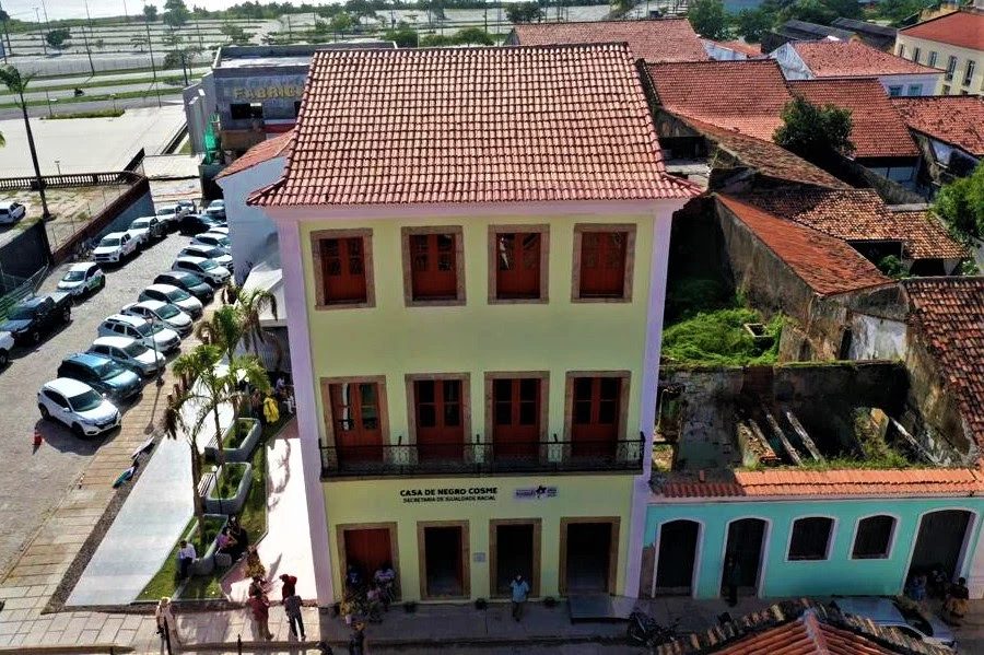 Casarão reformado na rua da Palma, em São Luís. (Foto: Divulgação)