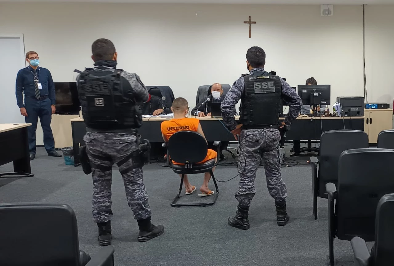 Vítima da tentativa de homicídio sendo ouvida. Foto: Divulgação.