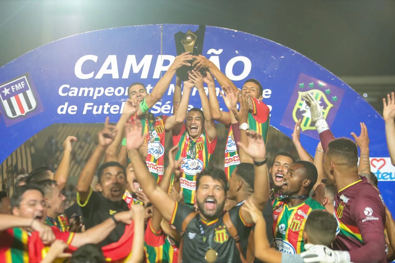 Sampaio é o atual campeão do primeiro turno do Maranhense (Crédito: Matheus Soares)