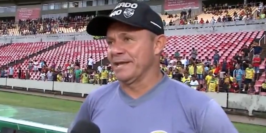 Marcinho Guerreiro, técnico do Cordino. (Reprodução / TV Mirante)