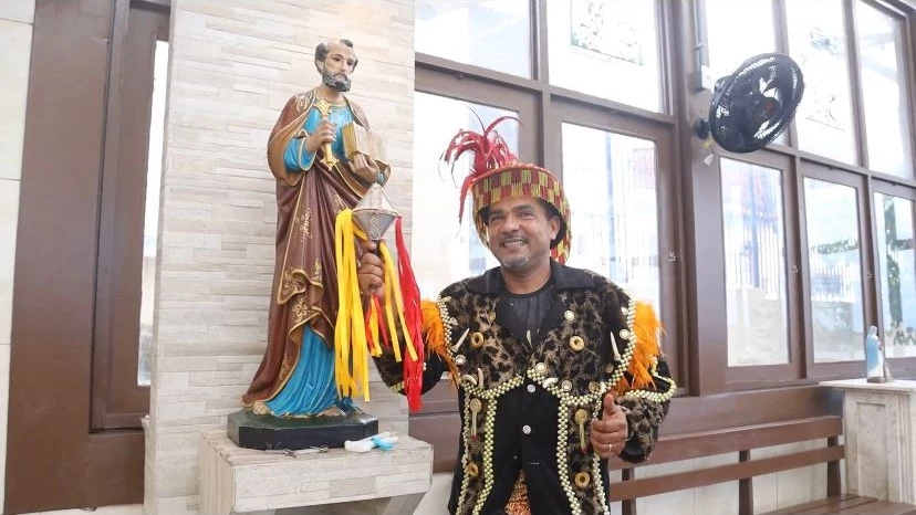 Cantador do Boi da Lua, Alisson Ribeiro. (Divulgação)