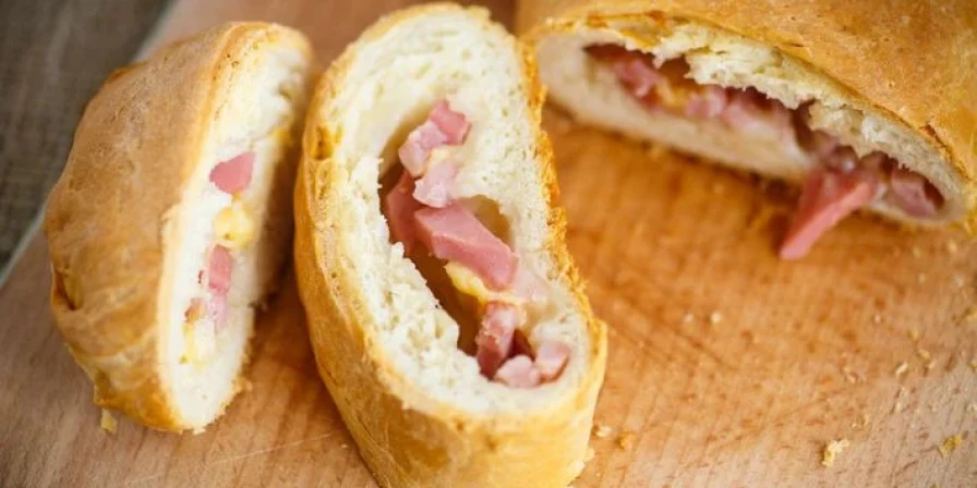 Pão recheado no liquidificador
