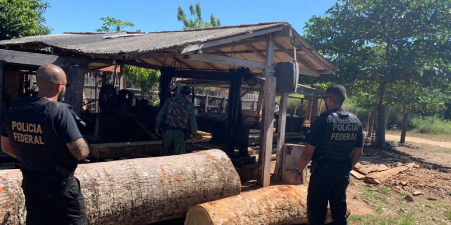 Operação da PF nas terras indígenas de Arariboia.