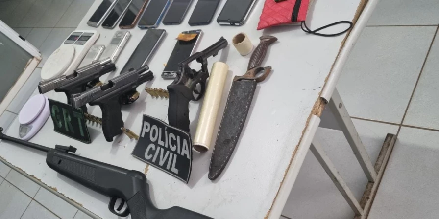 O material apreendido durante a operação na cidade de Monção.