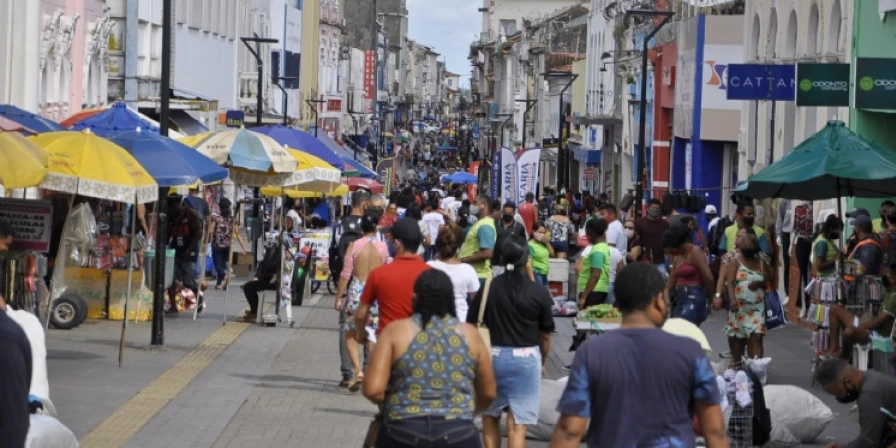 Rua Grande, no Centro.