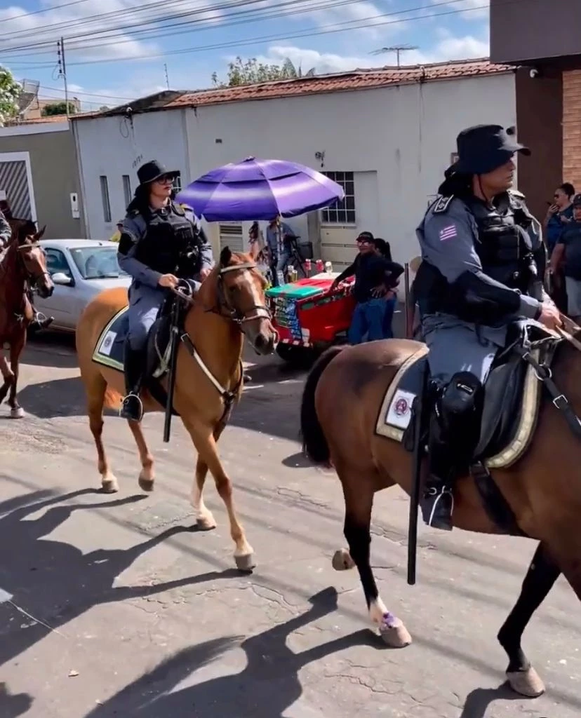 A cavalgada foi realizada na manhã deste sábado (2). (Foto: Divulgação)
