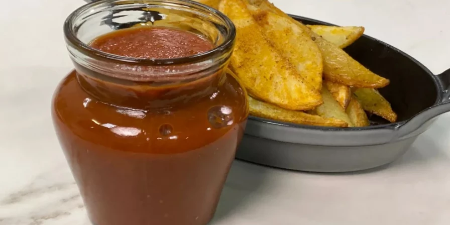 O ketchup caseiro leva temperos que deixam o molho superdelicioso e aromático.