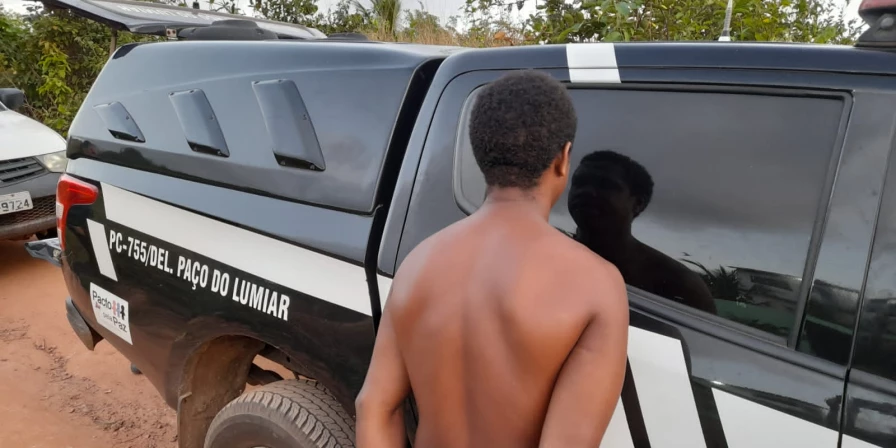 O suspeito foi preso em Paço do Lumiar.