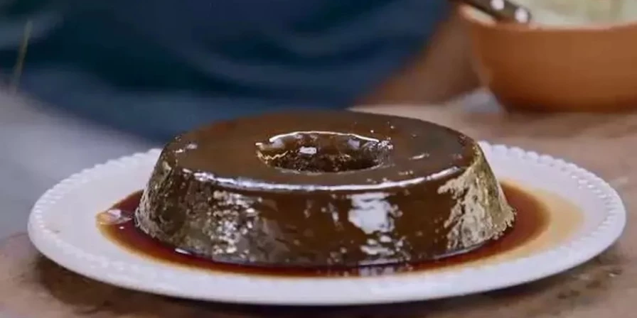 Flan de chocolate