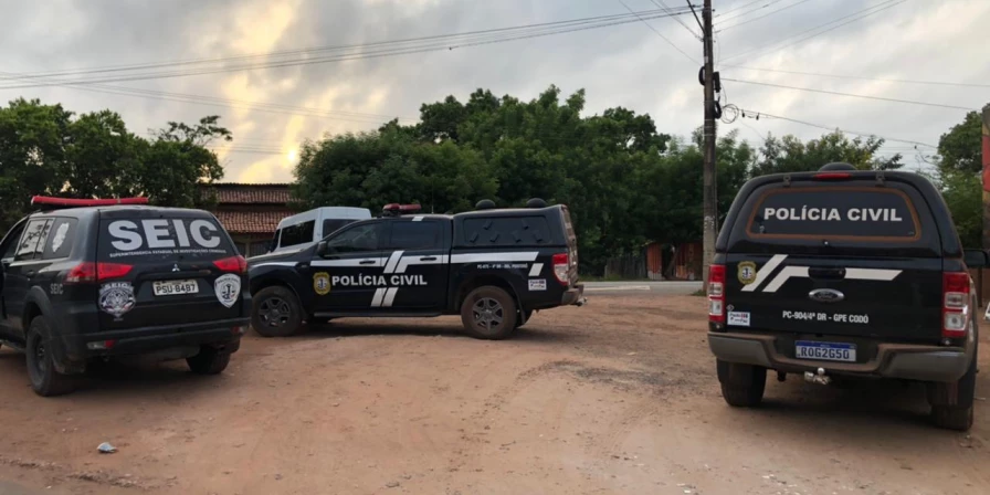 A operação da Seic em Peritoró, no Maranhão.