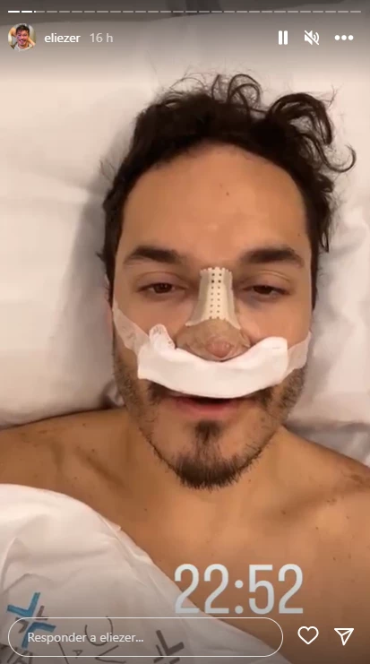 Eliezer durante stories gravado em seu Instagram. (Foto: Reprodução / Instagram)