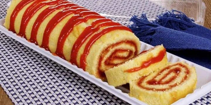 Rocambole de goiabada