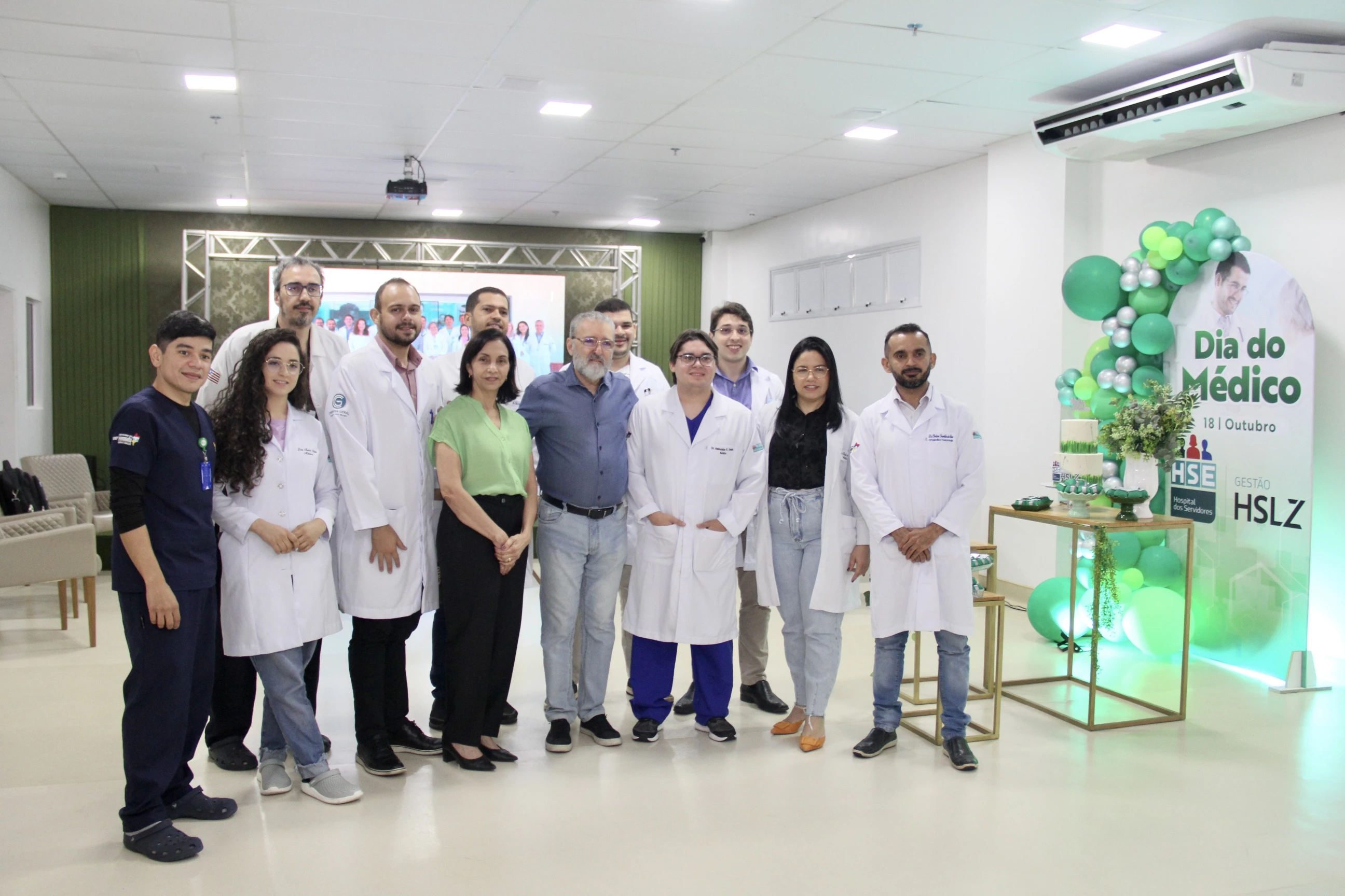 Equipe médica do HSE homenageada no Dia do Médico. (Foto: Paulo Soares)