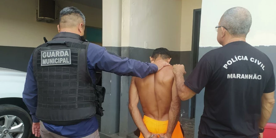 Prisão do suspeito foi realizada por equipes da Delegacia Especial de São José de Ribamar e Guarda Municipal.