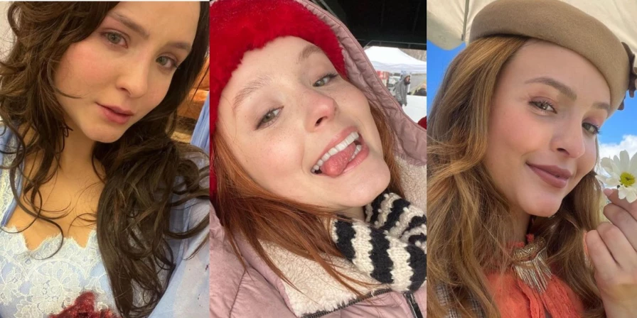 Larissa Manoela em caracterização de alguns filmes e novelas que fez.