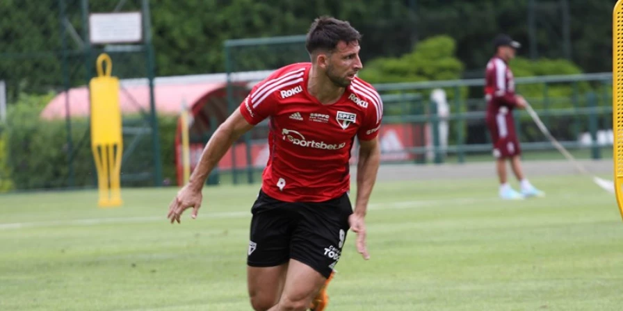 Argentino Calleri na preparação do São Paulo