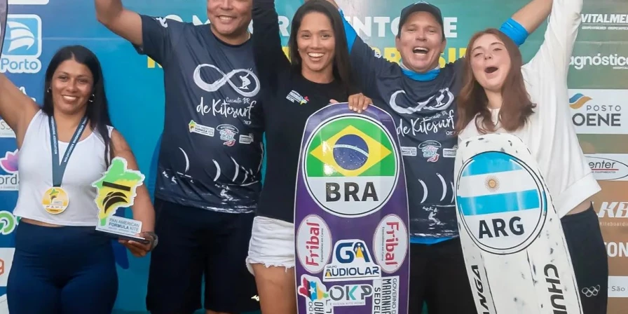 A kitesurfista Socorro Reis sagrou-se campeã pan-americana pela primeira vez.