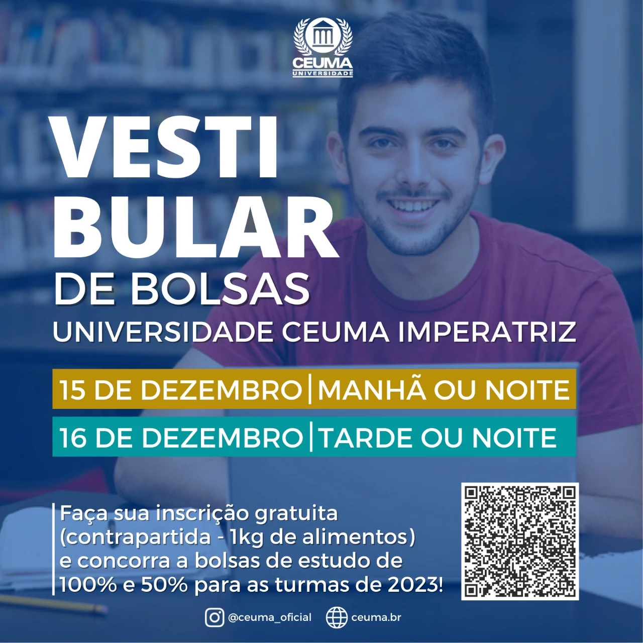 Abertas as inscrições para o Vestibular de Bolsas do Ceuma Imperatriz. / Foto: Divulgação/Ceuma.