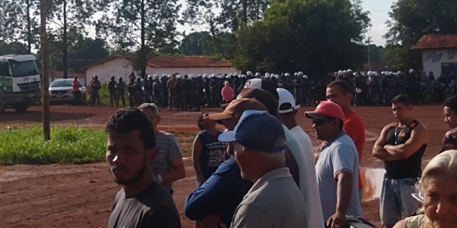 Mais de 150 famílias ocupavam a fazenda São Bento, em Açailândia.