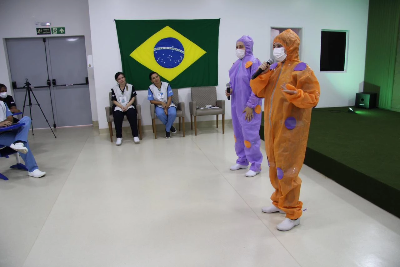 Palestra, Roda de Conversa e Teatralização marcaram a ação educativa “Mude de Lado: Previna a LPP” que aconteceu na sede do Hospital dos Servidores Estaduais (HSE). (Foto: Belarmino Gomes)
