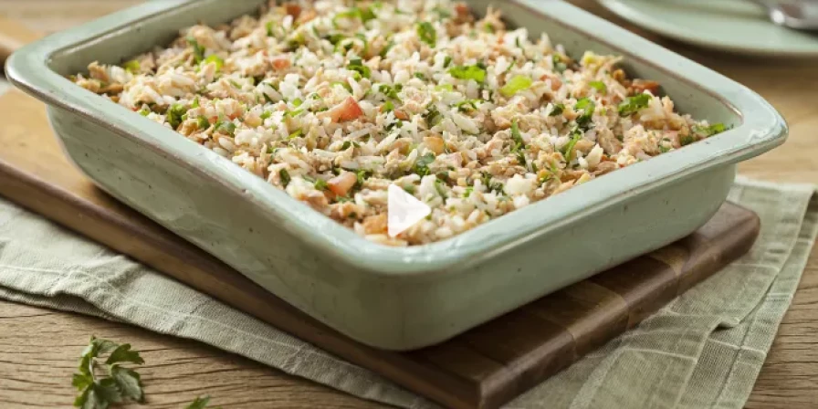 Arroz à camponesa.