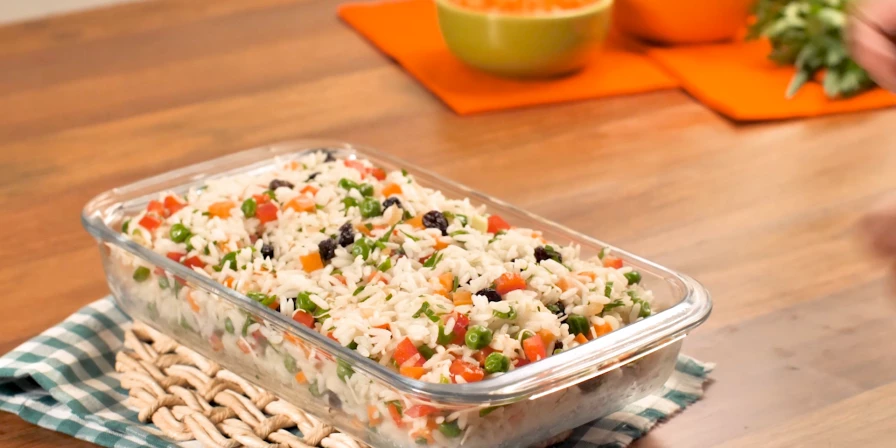 Arroz à grega.