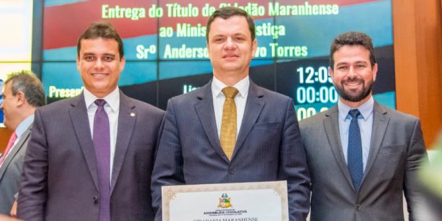 Anderson Torres foi agraciado com Título de Cidadão pela Assembleia Legislativa do MA