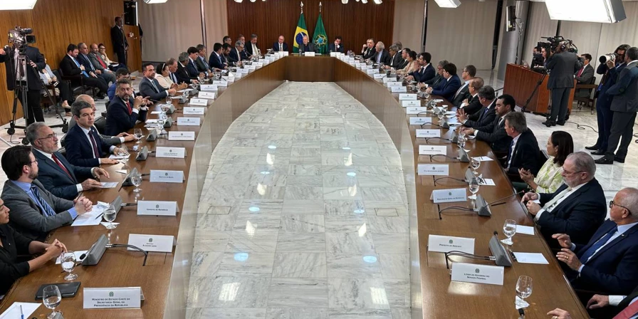 Governadores se reuniram com o presidente Lula nesta segunda-feira (9), em Brasília.