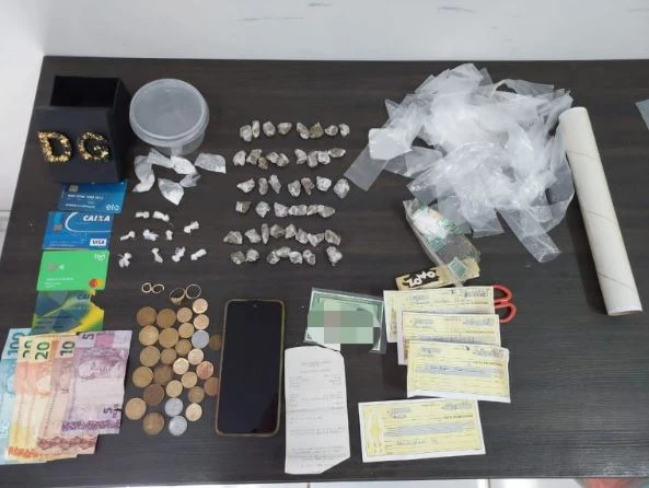 Material apreendido pela Polícia Civil. (Foto: Reprodução)