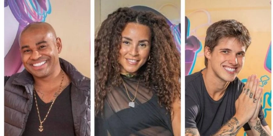 Cezar, Domitila e Gabriel se enfrentam no paredão.