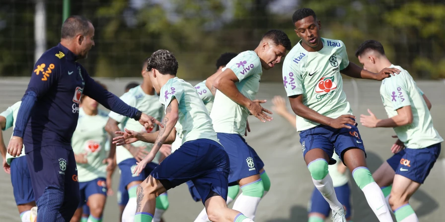 Seleção Brasileira na preparação para o confronto