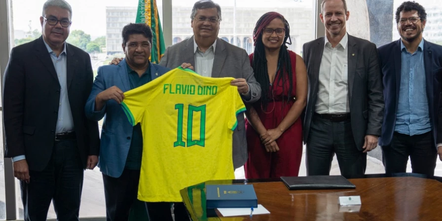 Ednaldo Rodrigues e Flávio Dino durante o encontro