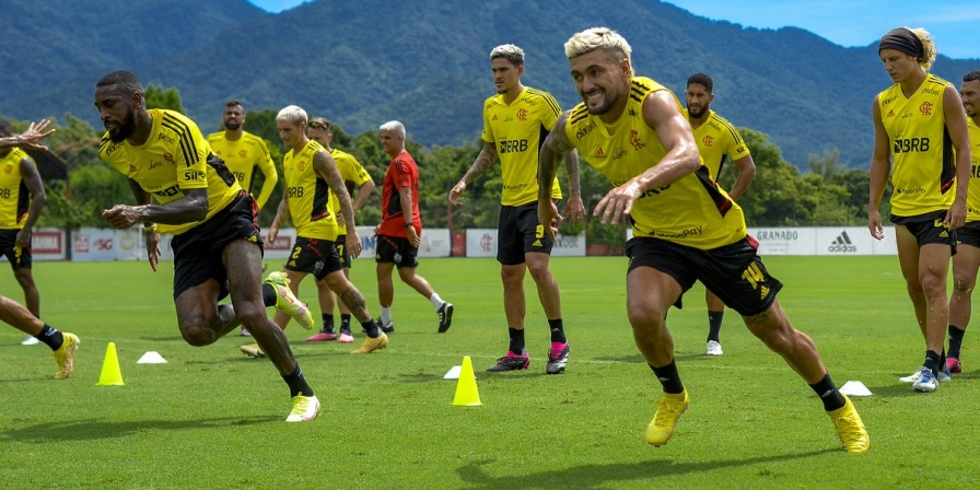 Treino do Flamengo.