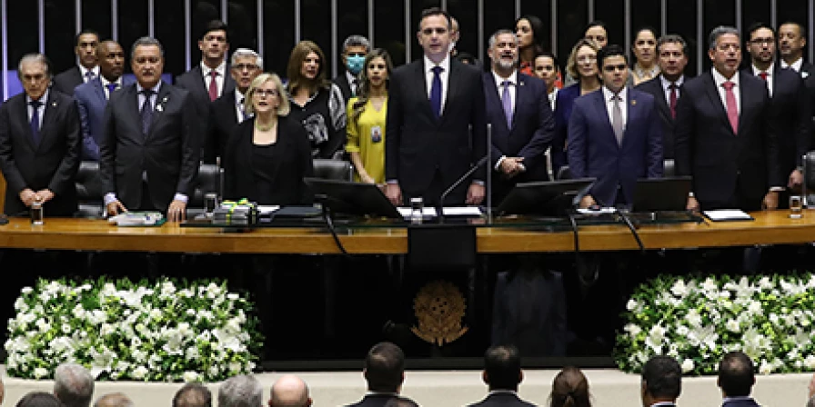 Rosa Weber participou da abertura dos trabalhos no Congresso Nacional