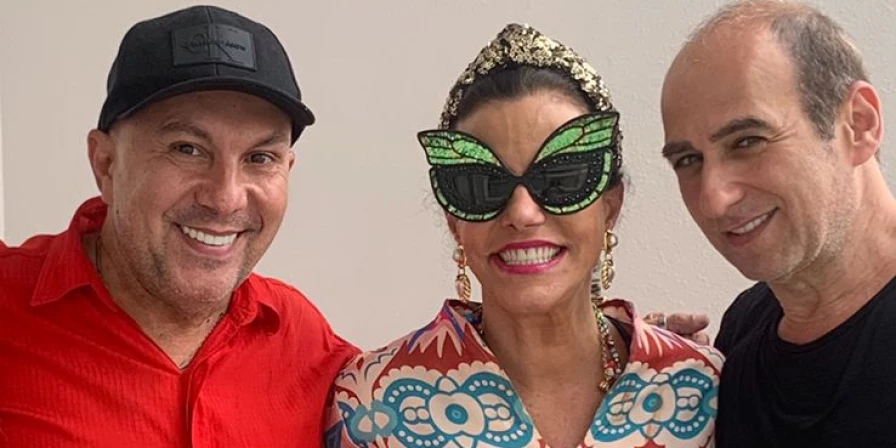 Edilson Ferreira com Narcisa e Amir Slama