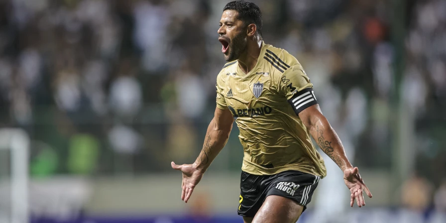 Hulk comemora: o Atlético-MG venceu o Democrata no Independência.
