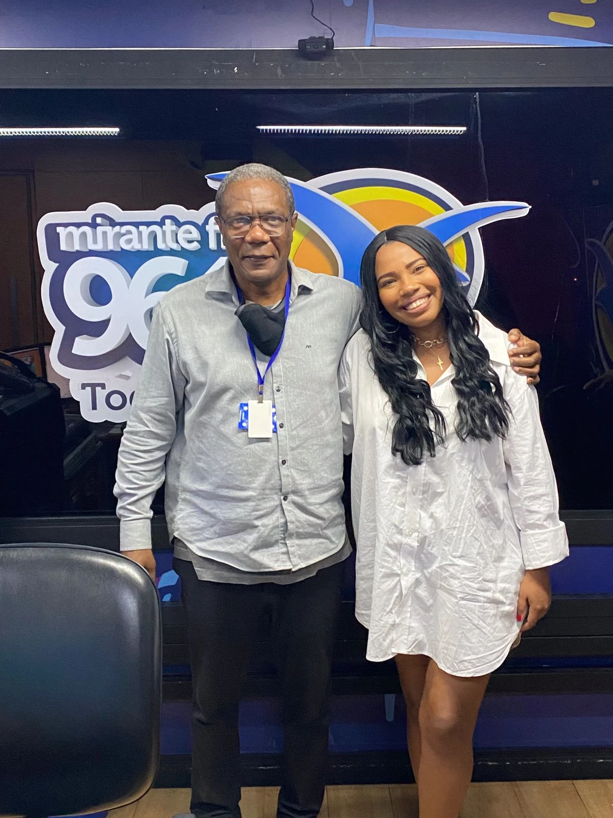 Pâmela Maranhão no Troca de Ideia, no Plugado, na Mirante FM. Foto: Divulgação