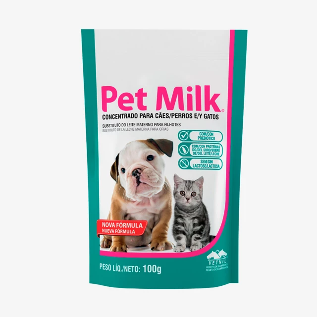 Pet Milk é um alimento substitutivo do leite. (Foto: divulgação)