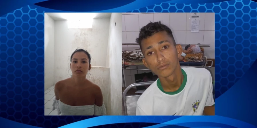 A dupla de criminosos foi presa em flagrante.