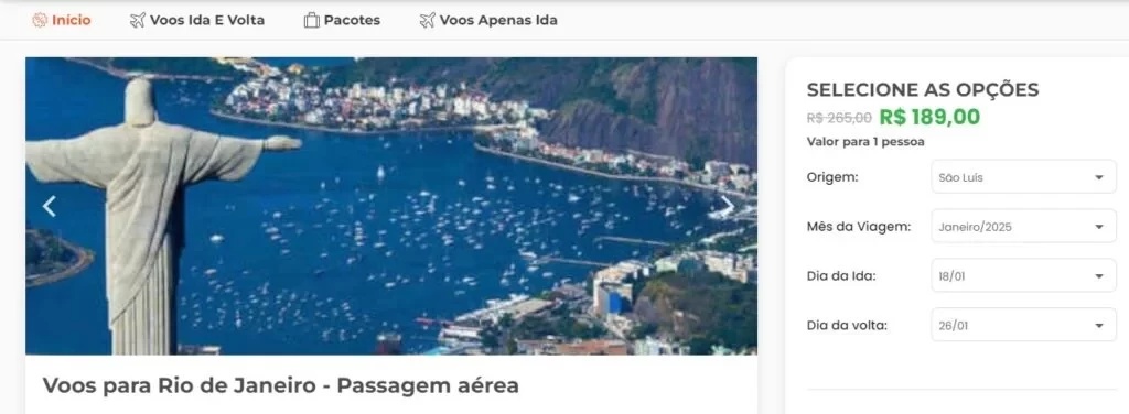 (Foto: 123Milhas / Reprodução)