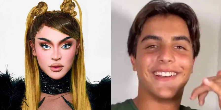 Marcelo Sangalo, de 13 anos, apresentou novo look nas redes sociais da mão, Ivete Sangalo.