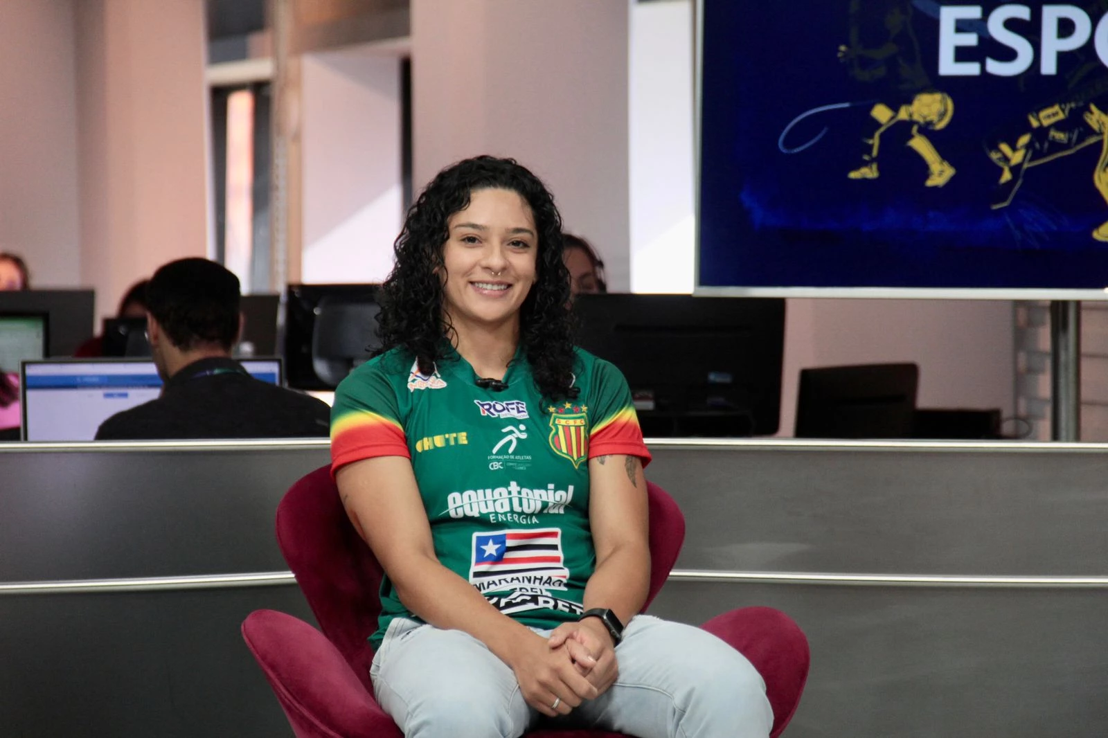 Alana durante entrevista o Bom Dia Mirante desta terça-feira (7) (Foto - Paulo Soares / Grupo Mirante)