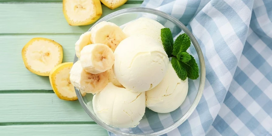 Sorvete de banana.