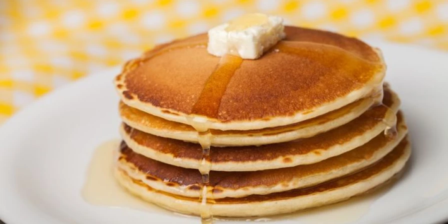 A panqueca é uma das comidas mais comuns no breakfast, o café da manhã dos Estados Unidos!