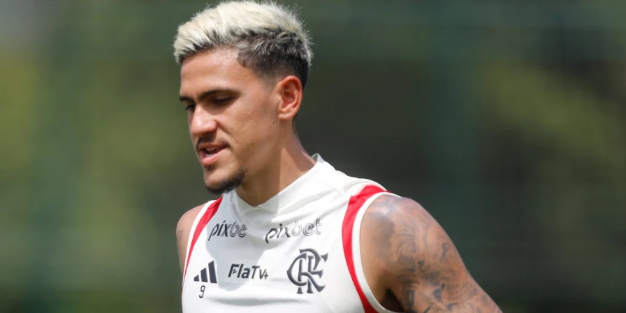 Pedro, atacante do Flamengo.