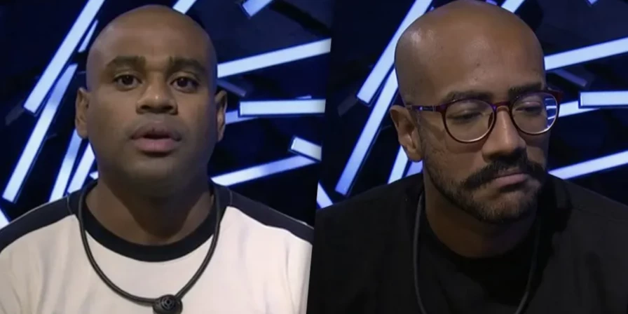 Cezar e Ricardo trocam farpas durante a gravação do Raio-X.